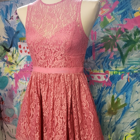 Tracy Reese Pink Lace Dress - Picture 5 of 7